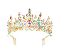 Pettine per capelli da sposa con cristallo antiscivolo, scintillante coroncina per occasioni formali e fotografie, diadema per matrimoni, Misura unica, come descritto, come descritto