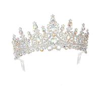 Pettine per capelli da sposa con cristallo antiscivolo, scintillante coroncina per occasioni formali e fotografie, diadema per matrimoni, Misura unica, come descritto, come descritto
