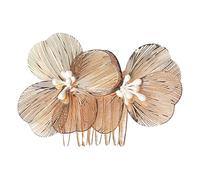 Pettine per capelli da sposa con fiori in stile barocco, fatto a mano, per cerimonia nuziale, ornamento per sposa, occasioni speciali, accessorio per capelli da sposa