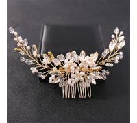 Pettine per capelli da sposa con perle, diademi con fiori, forcina per capelli con clip, accessori per capelli da sposa, 2 pezzi