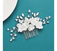 Pettine per capelli da sposa con perle, fiori, accessori per capelli da sposa, forcina per capelli da sposa, tiara per ballo scolastico, 26