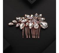 Pettine per capelli da sposa con strass, accessorio per capelli color argento, per sposa, damigella d'onore, feste, balli studenteschi