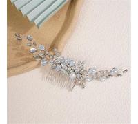 Pettine per capelli da sposa con strass, accessorio per matrimonio, damigella d'onore, festa, tiara per capelli, 2 pezzi