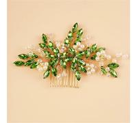 Pettine per capelli da sposa con strass e perle, accessorio scintillante per donne e ragazze, EN8
