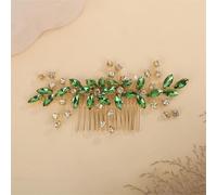 Pettine per capelli da sposa con strass rossi, accessori da sposa, gioielli da sposa, tiaras blu per feste EN8
