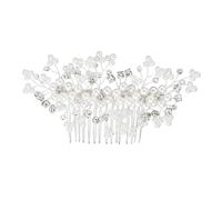 Pettine per Capelli da Sposa Copricapo da sposa Capelli da sposa Pettine semplice con inserto Pettine for capelli con perle di cristallo