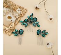 Pettine per capelli da sposa set fatto a mano copricapo da sposa gioielli strass abiti pettine per capelli 18 EN8