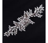 Pettine per capelli da sposa solido pettine laterale strass accessorio per capelli per donne e ragazze oro