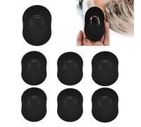 Pettine per capelli da uomo e donna, morbido, mini pettine per massaggio con le dita, pettine portatile per shampoo, pettine nero per massaggiare il cuoio capelluto, 6 pezzi, per casa, viaggi e