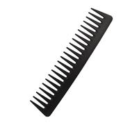 Pettine per capelli da uomo, in carbonio, 19 cm, con denti grossi, antistatico, infrangibile, a denti larghi, per capelli ricci e districanti, progettato da barbieri