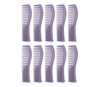 Pettine per capelli dente fine e largo pettine a doppio dente pettine ergonomiche manico di grano che acconcia il pettina