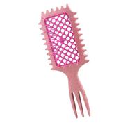 Pettine per capelli esagonale scavato per le donne strumento per lo styling spazzola per capelli comoda maniglia adatta a tutti i tipi di capelli