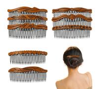 Pettine per capelli francesi, 8 fermagli per capelli da donna, pettine francese, pettini laterali francesi, fermagli per capelli da donna, fermagli per capelli da donna, in plastica, stile retrò, per