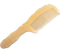 Pettine per capelli in corno di bue naturale per le donne Strumento antistatico per districare e massaggiare il cuoio capelluto caldo in inverno fresco in estate Accessorio portatile e delicato per la