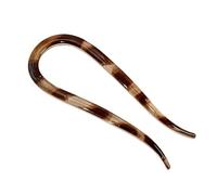 Pettine per capelli in corno di capra a forma di U per donne Updos Forchette per capelli in resina per acconciature a chignon e uso quotidiano