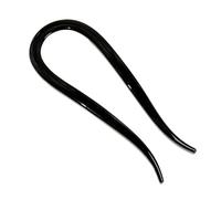 Pettine per capelli in corno di capra a forma di U per donne Updos Forchette per capelli in resina per acconciature a chignon e uso quotidiano