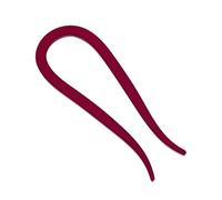 Pettine per capelli in corno di capra a forma di U per donne Updos Forchette per capelli in resina per acconciature a chignon e uso quotidiano