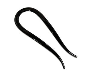 Pettine per capelli in corno di capra a forma di U per donne Updos Forchette per capelli in resina per acconciature a chignon e uso quotidiano