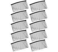Pettine per capelli in ferro, versatile, elegante, per matrimoni, spettacoli di danza e matrimoni, confezione da 10