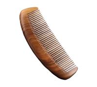 Pettine Per Capelli In Legno - Pettine Tascabile A Denti Larghi In Legno | Pettine In Legno Artigianale | Pettine In Legno Per Donna | Pettine Districante Portatile Fatto A Mano | Pettine Ergonomico P