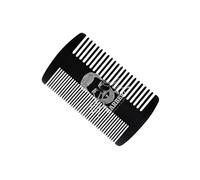 Pettine per capelli in metallo per acconciare barba e capelli testa profilo formato carta di credito facile stoccaggio unisex toelettatura essenziale