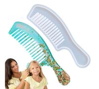 Pettine per capelli - in resina | Pettine in silicone | Spazzola per capelli | Spazzole per capelli | Spazzole per capelli a denti larghi in silicone epossidico stampo per gioielli fai a mano |