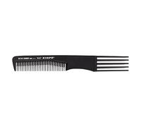 Pettine per capelli Kiepe Active Carbon Fibre - Pettine professionale da parrucchiere per donna e uomo - Resistente al calore fino a 230°C - Antistatico - Leggero & resistente - Nero