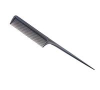 Pettine per capelli leggero da salone spazzola styling coda di topo plastica con manico lungo circolare denti plettri per capelli design unico nero 1 pezzo