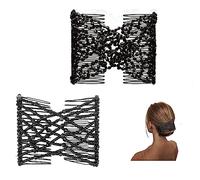 Pettine per Capelli Magico,2 PCS Pettini per Capelli con Perline Perline di Cristallo Scivoli per Magia Scivoli per Capelli Elastici Pettinini Fermacapelli per Capelli per le Donne Signore Ragazze