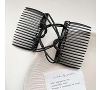 Pettine per capelli magico, regolabile, elastico, doppio pettine per capelli, senza pieghe, forcine per capelli a doppia scorrevole, pettini magici per acconciature da donna, accessori per capelli da