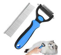 Pettine per capelli per gatti, pettine per animali domestici per cani - Pettine per rimozione nodi gatti,Spazzola per toelettatura gatti per nodi di Spazzola in acciaio dritto a denti fitti
