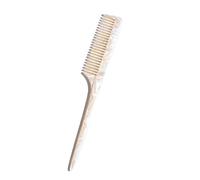 Pettine per capelli Pettine a coda con punta portatile in acido acetico multicolore da 3 pezzi for varie lunghezze di capelli for viaggi e uso domestico per Parrucchieri(Pale yellow)