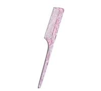 Pettine per capelli Pettine a coda con punta portatile in acido acetico multicolore da 3 pezzi for varie lunghezze di capelli for viaggi e uso domestico per Parrucchieri(Light pink)