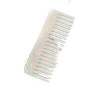 Pettine per capelli Pettine for capelli a denti larghi da 2 pezzi Spazzola for for massaggio antistatico in acetato Strumenti for lo styling colorati alla moda for tutti i tipi per Parrucchieri(White)