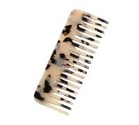 Pettine per capelli Pettine for capelli a denti larghi da 2 pezzi Spazzola for for massaggio antistatico in acetato Strumenti for lo styling colorati alla moda for tutti i tipi per Parrucchieri(Beige)