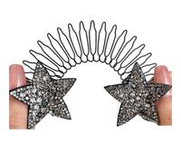 Pettine Per Capelli Pettine for capelli Flyaway con impugnatura da 5 pezzi | Clip for perni magici for doccia, fissatore di finitura a forma di U nero for frange e chignon disordinati(Color 5)