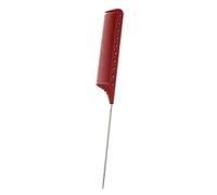 Zialofi Pettine per Capelli, Pettine per Tinture Da Salone, Pettine Antistatico a Coda per Parrucchieri, Rosso, 22x2.5x0.5cm