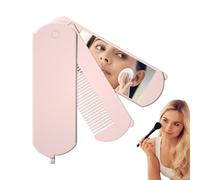 Pettine per capelli pieghevole,Pettine per capelli pieghevole | Pettine pieghevole da viaggio con specchio | Spazzola pieghevole per specchio tascabile per viaggi, palestra, borsa, nuoto