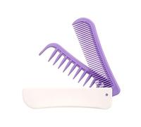 Pettine per capelli pieghevole tascabile a denti larghi, accessori per lo styling dei capelli, spazzola per capelli da viaggio per diverse trame di capelli