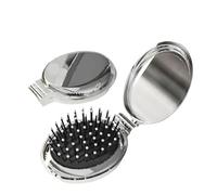 Pettine per capelli Portatile Pieghevole Specchi Districare Spazzola Testa Del Cuoio Capelluto Massaggio Trucco Specchio Parrucchiere Styling Strumento