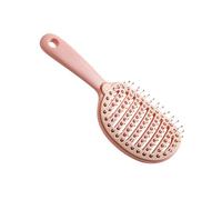 Pettine per capelli portatile Spazzola per capelli amichevole da viaggio Spazzola con setole morbide scava fuori strumento per lo styling dei capelli per uso quotidiano pettine per la pulizia del