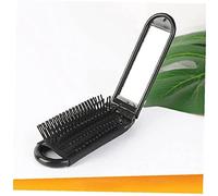 Pettine per capelli professionale da viaggio portatile pieghevole spazzola per capelli con specchio compatto tascabile borsa da viaggio pettine nero design professionale