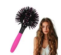 Pettine per capelli ricci 3D con sfera rotonda a 360 gradi, strumento per lo styling dei capelli ricci