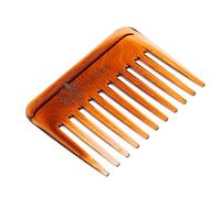 Pettine per capelli ricci districanti a denti larghi da uomo per lo styling della testa posteriore pettine a olio ambra