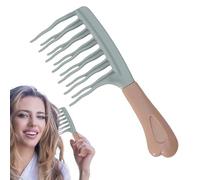 Pettine Per Capelli Ricci | Doppio Strato Pettine Capelli Liscio Carne Scorrevole Strumento Ergonomico Strumento di Cura Antistatico Cura Personale Ragazze Donne Viaggio Del Giorno A Casa