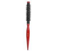 Pettine per capelli rotondo Strumento per lo styling professionale del salone Pettine per capelli antistatico per parrucchieri Tubo in alluminio Setola in nylon Manico in legno