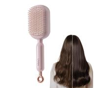 Pettine per capelli, spazzola estraibile, levigante e pulente, pettine districante - per donne e uomini, cura asciutto, riccio, spesso, doccia, salone, casa, quotidiano, viaggio, palestra