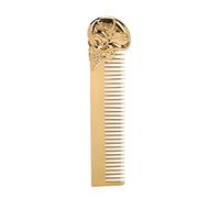 Pettine per capelli tascabile SustVita progettato come strumento per lo styling della barba uomo a doppio scopo, questo pettine in lega di zinco presenta un intricato pettine (Tempo atmosferico)
