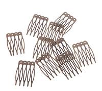 Pettine per capelli vintage in metallo per accessori per capelli da sposa fai da te, 2,7 cm, bronzo