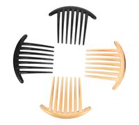 Pettine per Chioma a Mezzaluna a Denti Lunghi 7, 4 Pezzi | Resina, Set per Acconciature e Inserto, Uso Quotidiano e Occasioni Speciali